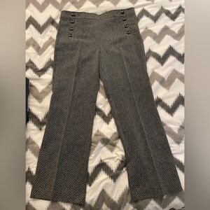 LOFT Outlet Original Dress Trouser Pant, wide leg, Women’s 14, black & white